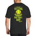 I'm Not Yelling This Is Just My Softball Dad Voice Big And Tall Men's T-Shirt Back Print I'm Not Yelling This Is Just My Softball Dad Voice Big And Tall Men's T-Shirt Back Print