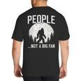 Introvert Bigfoot People Not A Big Fan Dad Joke Big And Tall Men's T-Shirt Back Print
