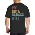 IVF Got a Badass Wife IVF Dad Transfer Day Infertility Big And Tall Men's T-Shirt Back Print