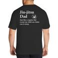 Jiu Jitsu Dad BJJ Definition Big And Tall Men's T-Shirt Back Print