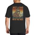 Just A Dad Who Always Came Back With The Milk Daddy Big And Tall Men's T-Shirt Back Print Just A Dad Who Always Came Back With The Milk Daddy Big And Tall Men's T-Shirt Back Print