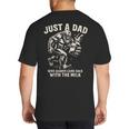 Just a Dad Who Always Came Back With The Milk Shirt Bigfoot Big And Tall Men's T-Shirt Back Print