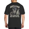 Just A Dad Who Always Came Back With The Milk Shirt Skeleton Big And Tall Men's T-Shirt Back Print
