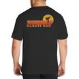 Karate Dad Martial Arts Retro Big And Tall Men's T-Shirt Back Print