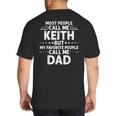 KEITH Name Father's Day Personalized Men Dad Big And Tall Men's T-Shirt Back Print