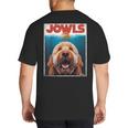 Labradoodle Jowls Tee Fawn Lab Doodle Mom Top Dad Big And Tall Men's T-Shirt Back Print