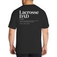Lacrosse Quote Definition Men Dad Big And Tall Men's T-Shirt Back Print