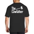 The Lawfather Father's Day Firm Lawyer Daddy Attorney Dad Big And Tall Men's T-Shirt Back Print