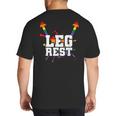 Leg Rest Naughty Dad Joke Vagitarian Lesbian Big And Tall Men's T-Shirt Back Print