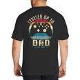 I Leveled Up To Dad 2025 Promoted To Daddy Soon To Be Father Big And Tall Men's T-Shirt Back Print