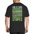 Look At Those Stripes Lawn Mowing Dad Lawn Mower Small Big And Tall Men's T-Shirt Back Print