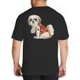 I Love Dad Tattoo Shih Tzu Dad Father's Day Big And Tall Men's T-Shirt Back Print