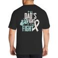 Lung Cancer Dad Ribbon Big And Tall Men's T-Shirt Back Print