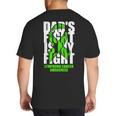 Lymphoma Cancer Awareness Lime Green Ribbon Dad's Fight Big And Tall Men's T-Shirt Back Print