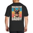 Malinois Dad Maligator Daddy Belgian Malinois Big And Tall Men's T-Shirt Back Print