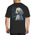 Maltipoo Starry Night Van Gogh Maltipoo Mom Dad Owner Big And Tall Men's T-Shirt Back Print