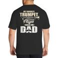 Marching Band Dad My Favorite Trumpet Player Calls Me Dad Big And Tall Men's T-Shirt Back Print