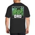 Marvel Comics Avengers Father's Day Hulk Incredible Dad Big And Tall Men's T-Shirt Back Print