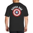 Marvel Father's Day Super Dad Captain America Shield Big And Tall Men's T-Shirt Back Print