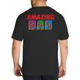 Marvel Spider-Man Amazing Dad Birthday Father’s Day Big And Tall Men's T-Shirt Back Print