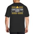 Matching Boys And Dad Mom Construction Digger Birthday Party Big And Tall Men's T-Shirt Back Print