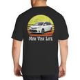 Mini Van Life Soccer Mom Dad Parent For Parents Big And Tall Men's T-Shirt Back Print