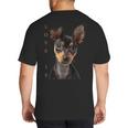 Miniature Pinscher Shirt Dog Mom Dad Tshirt Love Puppy Pet Big And Tall Men's T-Shirt Back Print