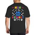 Mom And Dad Mom Of The Birthday Boy Dog Paw Family Matching Big And Tall Men's T-Shirt Back Print