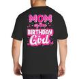 Mom And Dad Birthday Girl Family Matching Party Decorations Big And Tall Men's T-Shirt Back Print