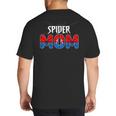 Mom And Dad Spider Family Matching Birthday Halloween Big And Tall Men's T-Shirt Back Print