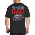 Monster Truck Dad Father's Day Men Big And Tall Men's T-Shirt Back Print Monster Truck Dad Father's Day Men Big And Tall Men's T-Shirt Back Print