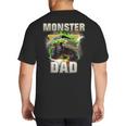 Monster Truck Dad Monster Truck Are My Jam Adults Kids Big And Tall Men's T-Shirt Back Print