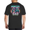 Monster Truck Dad Monster Truck Are My Jam Truck Lovers Big And Tall Men's T-Shirt Back Print