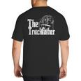 Monster Truck Jam Truckfather Dad Father UTE Pickup Big And Tall Men's T-Shirt Back Print
