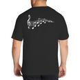 Musical Notes Music Dad Text In Treble Clef T-Shirt T-Shirt Big And Tall Men's T-Shirt Back Print