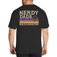 Nerdy Dad RPG Gaming D20 Tabletop Games RPG Gamer Big And Tall Men's T-Shirt Back Print