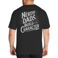 Nerdy Dads Build Character RPG Dice Father Humor Big And Tall Men's T-Shirt Back Print Nerdy Dads Build Character RPG Dice Father Humor Big And Tall Men's T-Shirt Back Print