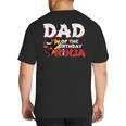 Ninja Birthday Party Dad Of The Birthday Ninja Small Big And Tall Men's T-Shirt Back Print