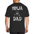 Ninja Dad Tshirt Ninja Shirt Ninja Tshirts Father Big And Tall Men's T-Shirt Back Print