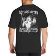 Not Now Kitten Daddy Increasing Shareholder Value Alpha Wolf Big And Tall Men's T-Shirt Back Print