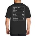 Nutrition Facts Dad Father's Day Shirt For Men Dad Big And Tall Men's T-Shirt Back Print Nutrition Facts Dad Father's Day Shirt For Men Dad Big And Tall Men's T-Shirt Back Print