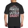 Oilfield Dad Oilfeild My Daddy Works In The Oilfield Big And Tall Men's T-Shirt Back Print