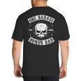 One Badass Bonus Step Dad Birthday Stepdad Big And Tall Men's T-Shirt Back Print