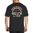 One Happy Dad First Birthday Camping Matching Family Party Big And Tall Men's T-Shirt Back Print