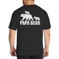 Papa Bear Two Cubs Shirt Daddy Bear Twin Tshirt Papa 2 Kids Big And Tall Men's T-Shirt Back Print Papa Bear Two Cubs Shirt Daddy Bear Twin Tshirt Papa 2 Kids Big And Tall Men's T-Shirt Back Print