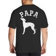 Papa ITALIAN GREYHOUND For Dad Big And Tall Men's T-Shirt Back Print