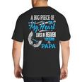 My Papa Lives In Heaven Shirt Memorial Day Papa Dad Grandpa Big And Tall Men's T-Shirt Back Print