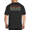 Parents' Day Quote Awesome Like My Daughter Cool Dad Big And Tall Men's T-Shirt Back Print