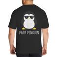 Penguin Papa Father's & Cute Dad Big And Tall Men's T-Shirt Back Print