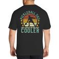 Pickleball Dad Pickleball Player Big And Tall Men's T-Shirt Back Print
